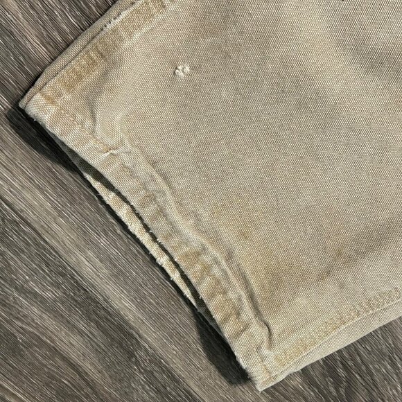 Carhartt B11 Washed Duck Work Pants 34x30 Desert Tan Grunge Utility Dungarees - Picture 11 of 14
